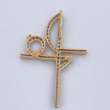 Faith Cross Pendant 3.05gr / 3.8cm / 1.5in / 18K Gold $