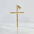 Pendant Smooth Cross Baton 1.45gr / 4.5cm / Yellow Gold 18K Edged Charger