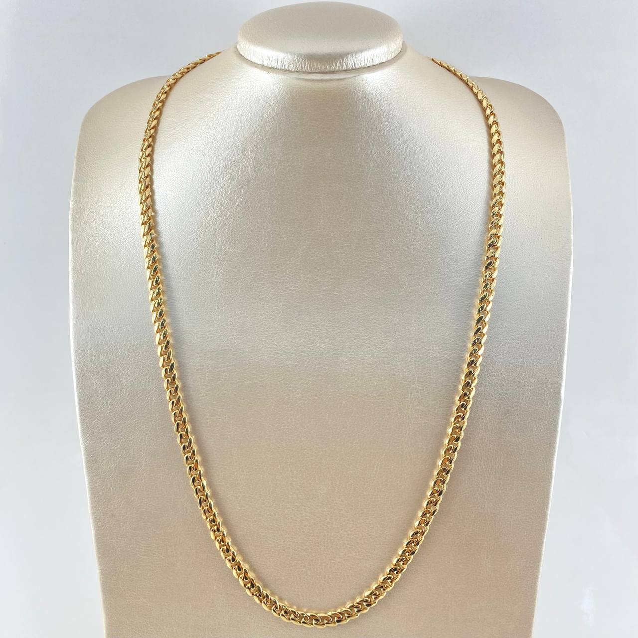 Cadena Cubana 69.25gr / 25 1/2 in / Oro Amarillo Nac.Esp. 18K ©
