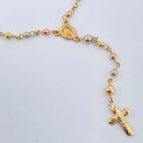 Rosario Virgen Milagrosa 6.4gr / 23 1/2 in / Tres Oros 18K &