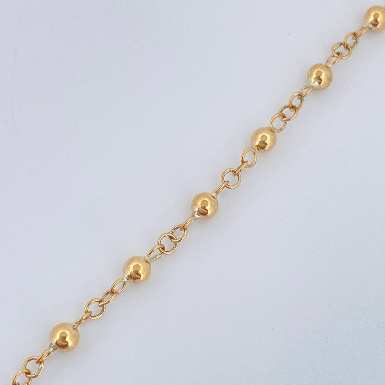 Rosario Virgen Milagrosa 6.4gr / 21 in / Oro Amarillo 18K &