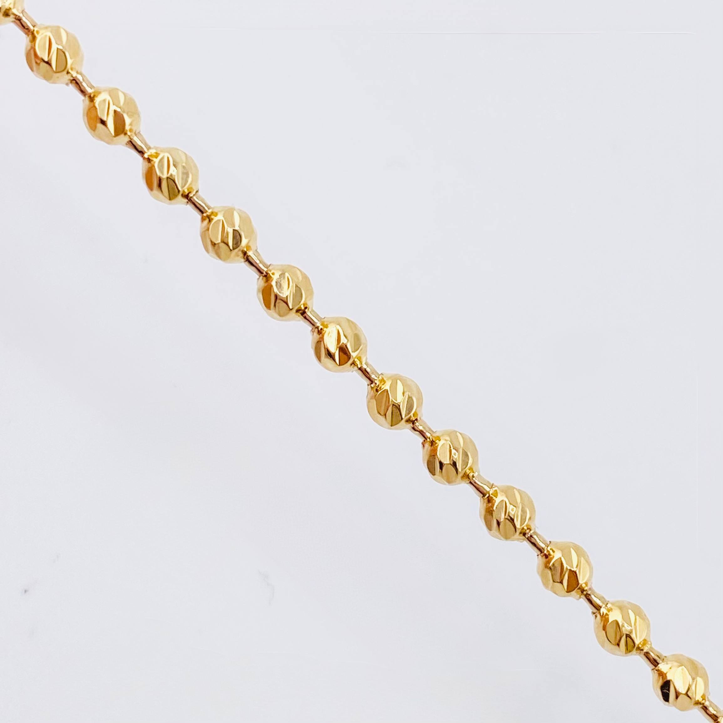Cadena Militar 12.75 g / 18 1/4 in / 3 mm Oro Amarillo 18K