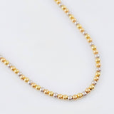Plain Military Choker Chain 2.8gr / 17 3/4 in / 3mm Three-tone +3 18K ©