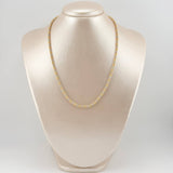 Plain Military Choker Chain 2.8gr / 17 3/4 in / 3mm Three-tone +3 18K ©