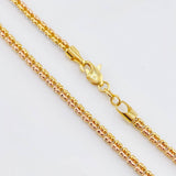 Cadena Ice 18.18gr / 23 1/2 in / 2.6mm Tres Oros +4 18K
