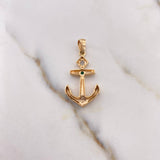 Pendant 2.75gr / 3.3cm / White Zircons Green Gold Yellow 18K $