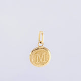 Dije Letra M 0.45 g / 3/4 in Oro Amarillo 18K