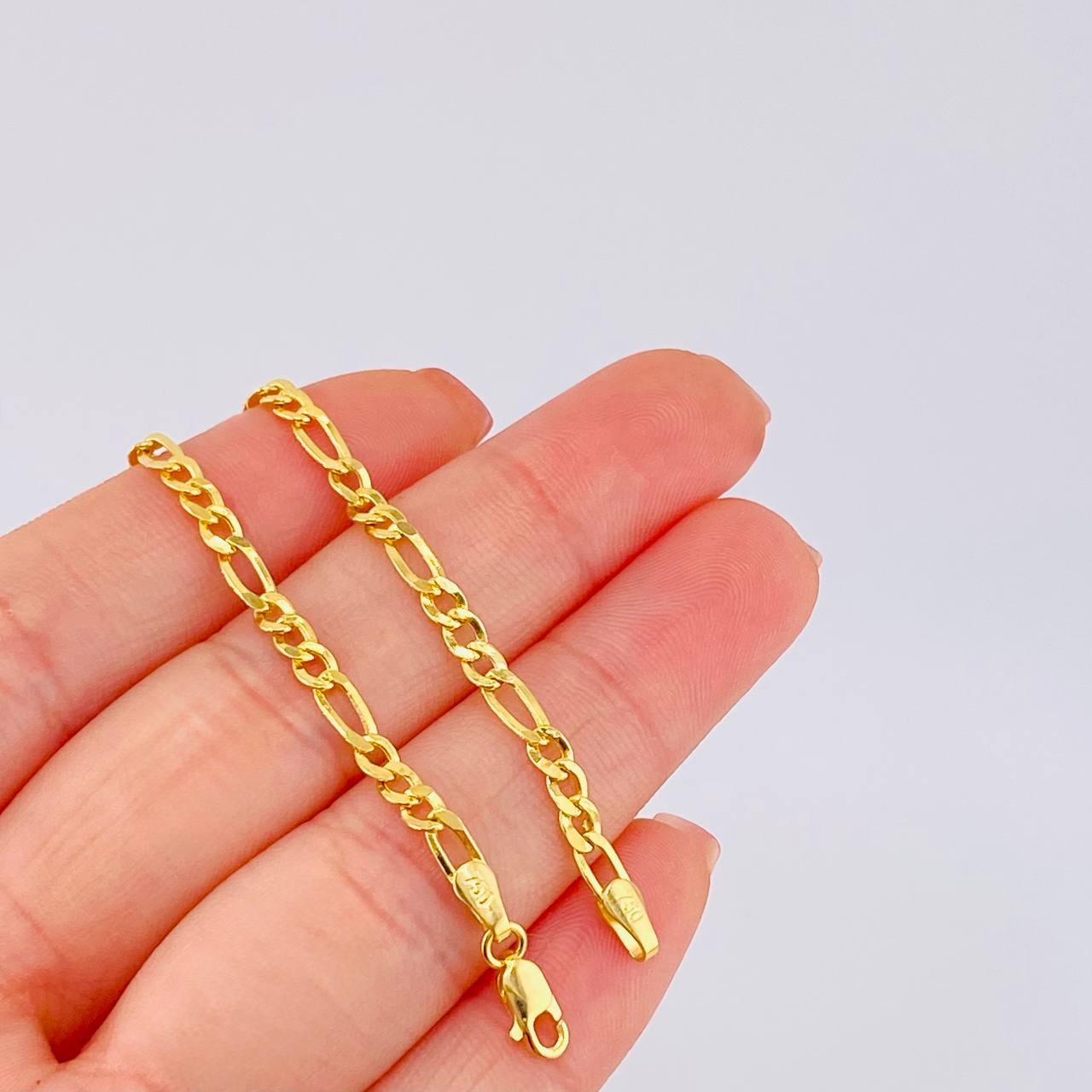 Pulso Figaro 2.2 g / 7 1/4 in / 3.35 mm Oro Amarillo 18K