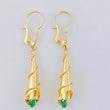 Candongas Lagrima Gota 1.7g / 1 1/2 in Oro Amarillo 18K