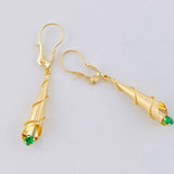 Candongas Lagrima Gota 1.7g / 1 1/2 in Oro Amarillo 18K