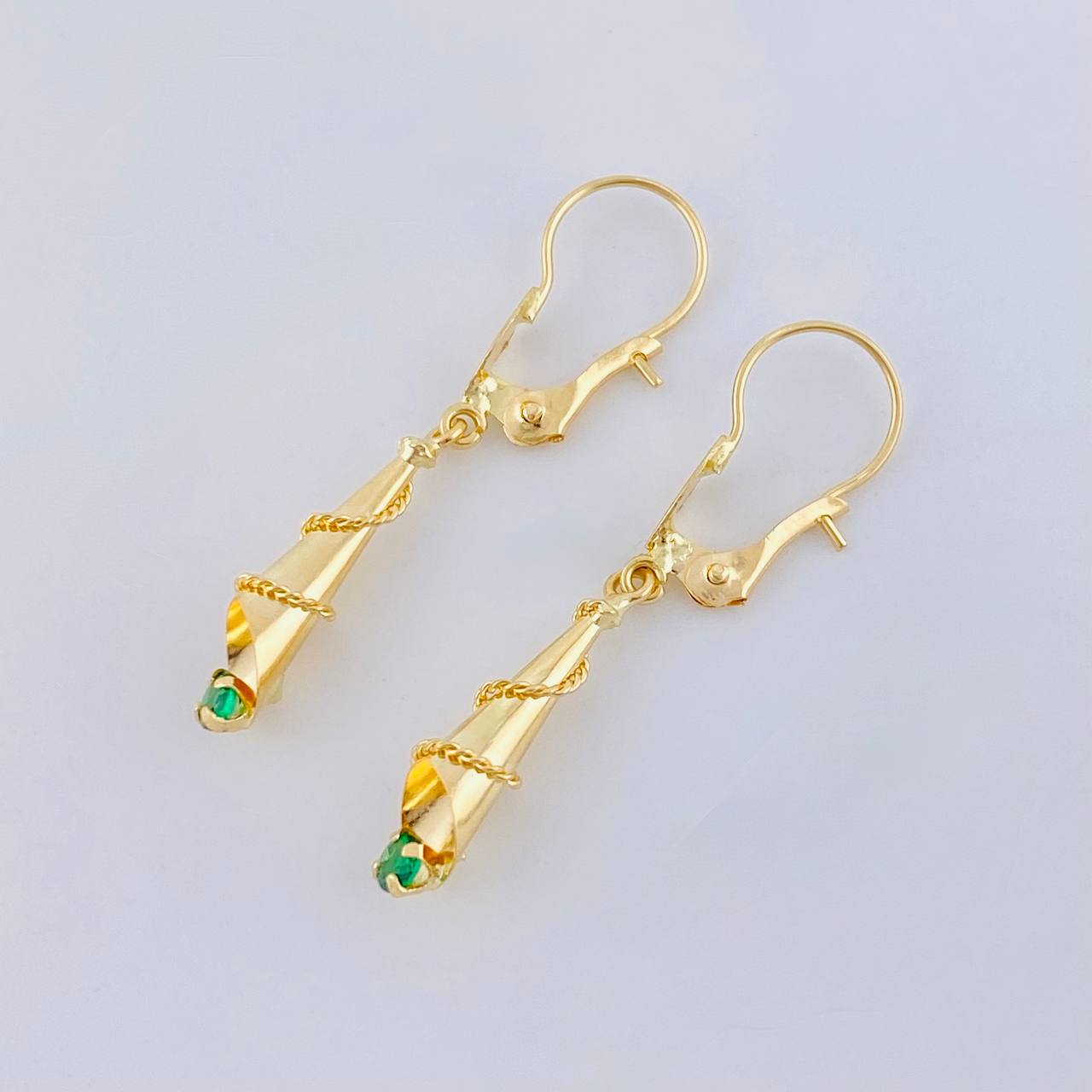 Candongas Lagrima 1.45 g / 1 1/2 in Oro Amarillo 18K