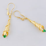 Candongas Lagrima Gota 1.15g / 1 1/4 in Oro Amarillo 18K
