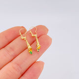 Candongas Lagrima Gota 1.4g / 1 1/2 in Oro Amarillo 18K