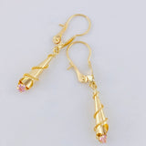Candongas Lagrima 1.2 g / 1 1/4 in Oro Amarillo 18K