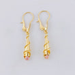 Hoop Earrings Lagrima 1.5 g / 1 1/2 in 18K Yellow Gold