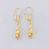 Candongas Lagrima 1.2 g / 1 1/4 in Oro Amarillo 18K