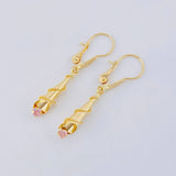 Hoop Earrings Lagrima 1.5 g / 1 1/2 in 18K Yellow Gold