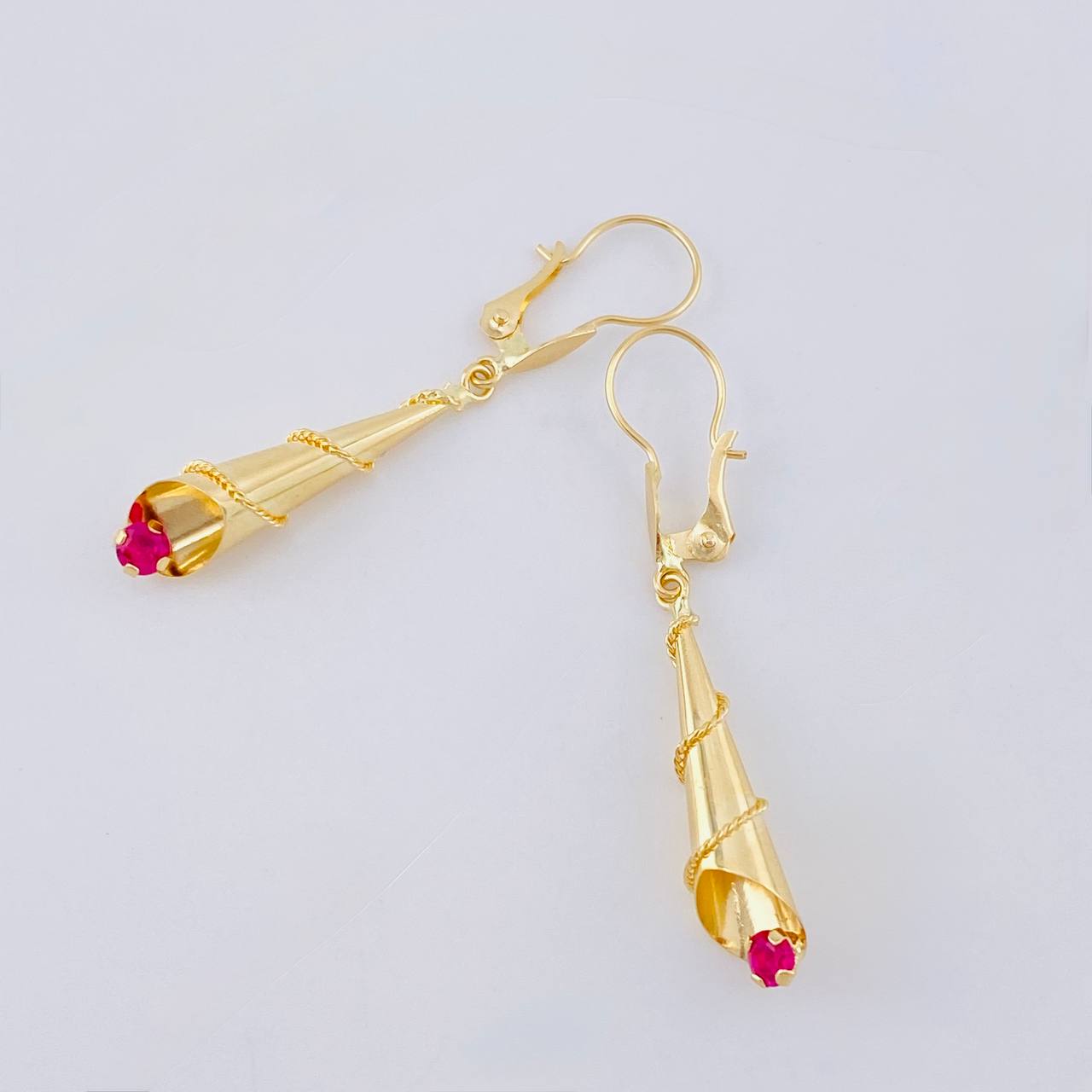 Hoop Earrings Lagrima 1.7 g / 1 1/2 in 18K Yellow Gold