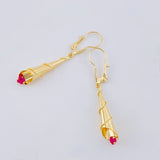 Hoop Earrings Lagrima 1.7 g / 1 1/2 in 18K Yellow Gold