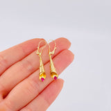 Hoop Earrings Lagrima 1.7 g / 1 1/2 in 18K Yellow Gold