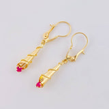 Candongas Lagrima 1.15 g / 1 1/4 in Oro Amarillo 18K
