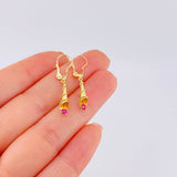 Candongas Lagrima 1.15 g / 1 1/4 in Oro Amarillo 18K
