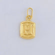 Pendant Letter H 0.3 g / 1/2 in Yellow Gold 18K