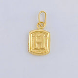 Pendant Letter H 0.3 g / 1/2 in Yellow Gold 18K