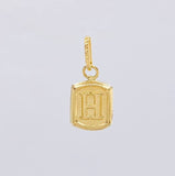 Pendant Letter H 0.3 g / 1/2 in Yellow Gold 18K
