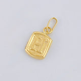 Pendant Letter H 0.3 g / 1/2 in Yellow Gold 18K