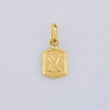 Dije Letra X 0.3 g / 1/2 in Oro Amarillo 18K