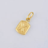 Dije Letra X 0.3 g / 1/2 in Oro Amarillo 18K