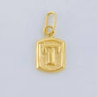 Pendant Letter T 0.3 g / 1/2 in Yellow Gold 18K