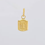 Pendant Letter T 0.3 g / 1/2 in Yellow Gold 18K