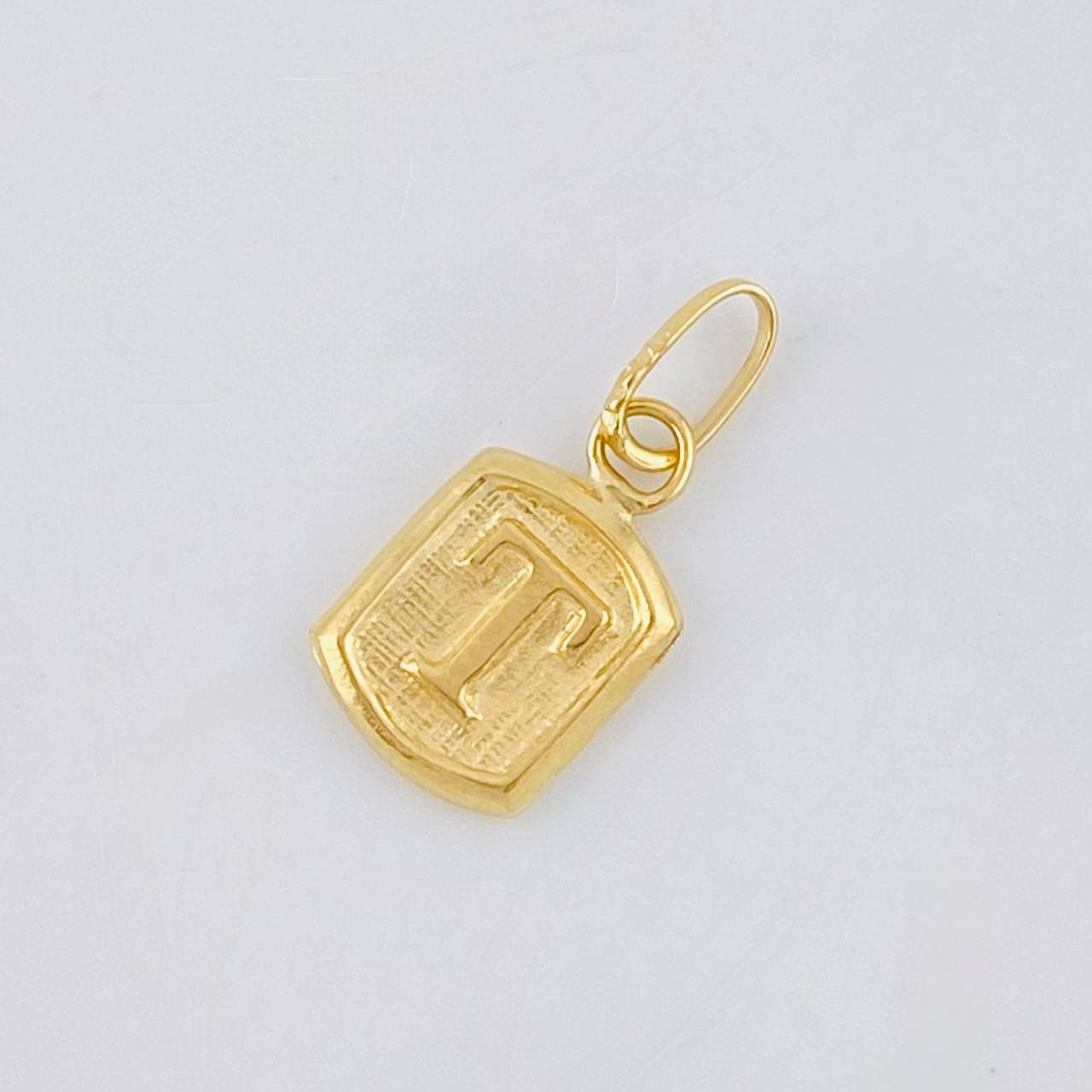 Pendant Letter T 0.3 g / 1/2 in Yellow Gold 18K