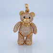 Articulated Bear Pendant Bow Tie 8.35gr / 3.4cm / 1.3in 18K Gold $