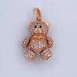 Articulated Bear Pendant 4.4gr / 2.5cm / 1.0in / 18K Gold $