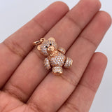 Articulated Bear Pendant 4.4gr / 2.5cm / 1.0in / 18K Gold $