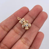 Bear Pendant 2.7gr / 2cm / 0.8in / 18K Gold $
