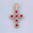 Dense Cross Pendant 1.6gr / 2.4cm (0.9in) / 18K Gold $