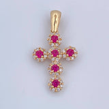 Dense Cross Pendant 1.6gr / 2.4cm (0.9in) / 18K Gold $