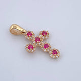 Dense Cross Pendant 1.6gr / 2.4cm (0.9in) / 18K Gold $