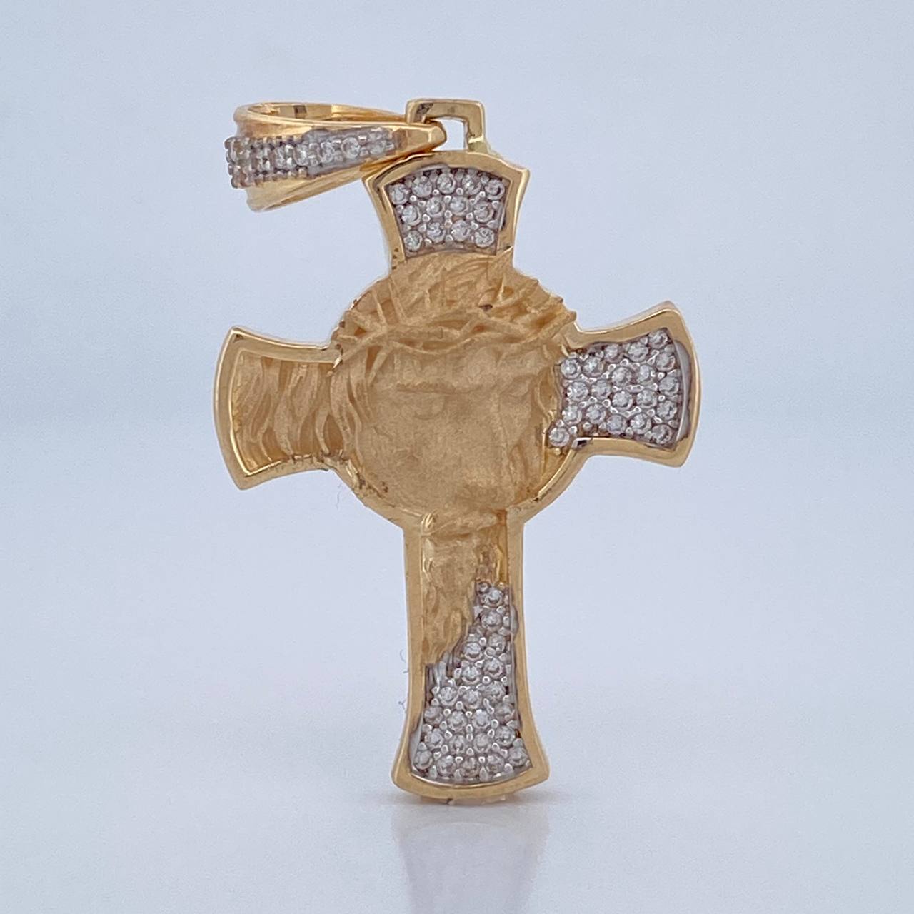 Pendant Christ Face Cross 6.8gr / 4.4cm / 18K Gold $
