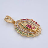 Virgin Guadalupe Pendant 6.8gr / 4.2cm / 18K Gold $