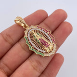 Virgin Guadalupe Pendant 6.8gr / 4.2cm / 18K Gold $