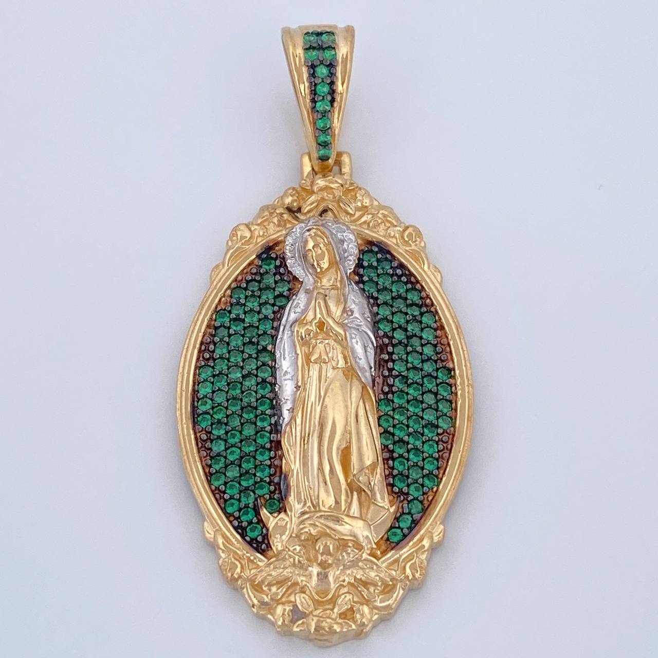 Virgin of Guadalupe Pendant 9.45gr / 4.5cm / 1.8in / 18K Gold $