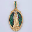 Virgin of Guadalupe Pendant 9.45gr / 4.5cm / 1.8in / 18K Gold $