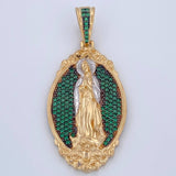 Virgin of Guadalupe Pendant 9.45gr / 4.5cm / 1.8in / 18K Gold $