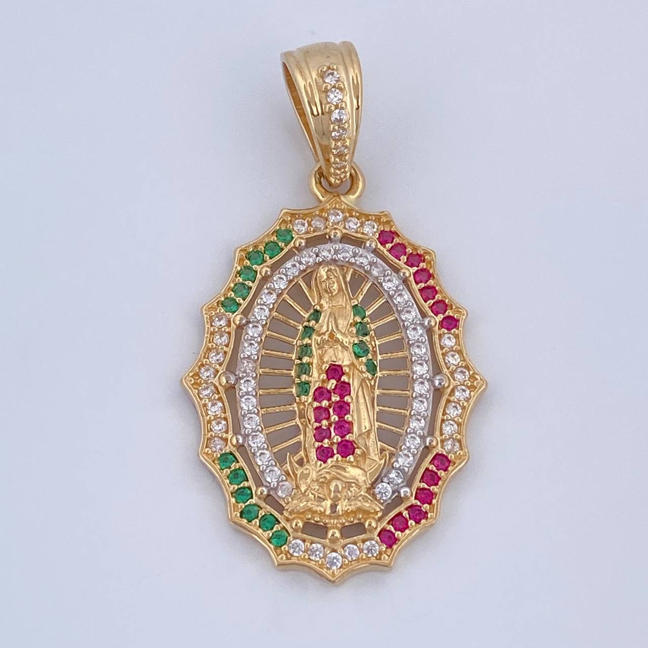 Virgin Guadalupe Pendant 4.25gr / 3.5cm / 18K Gold $
