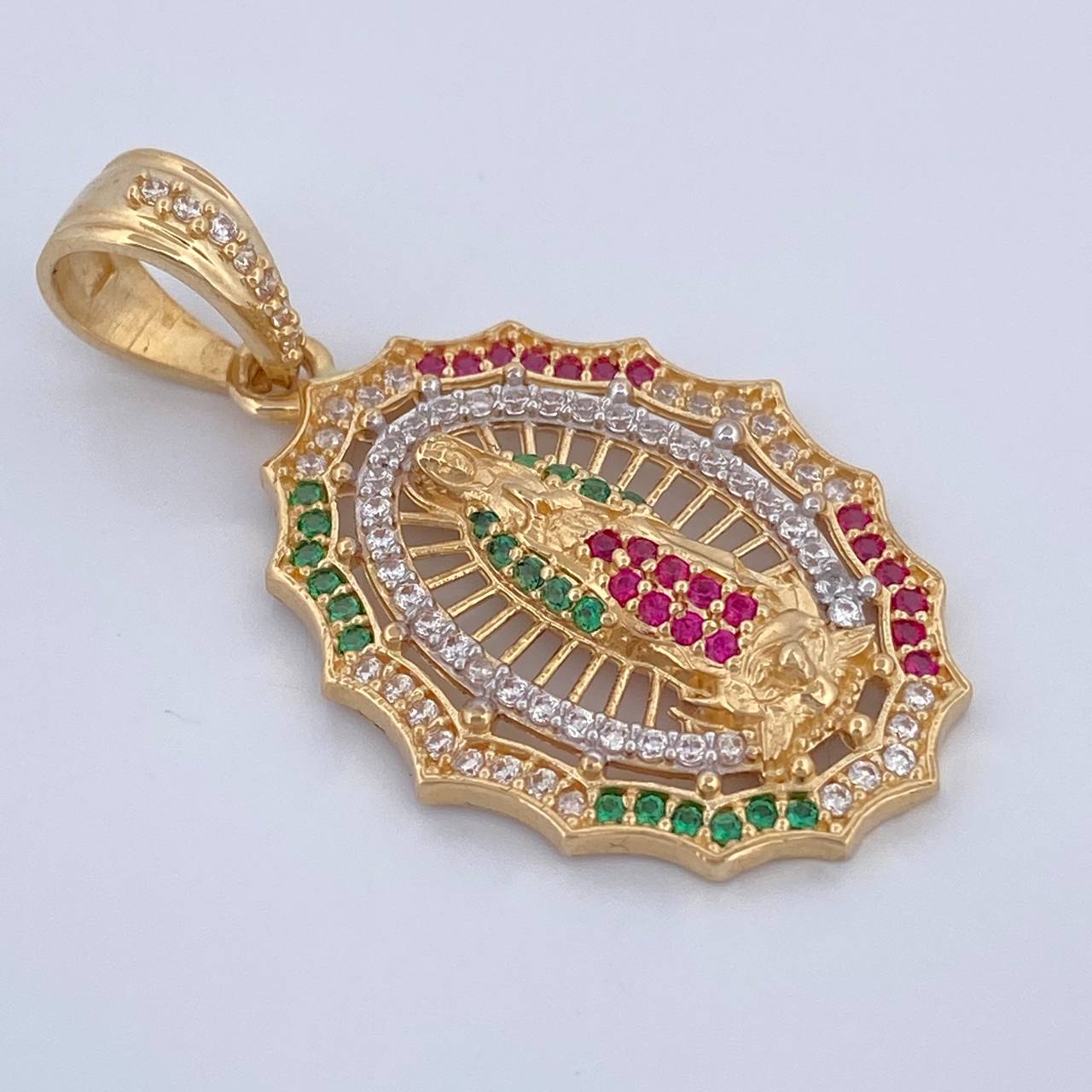 Virgin Guadalupe Pendant 4.25gr / 3.5cm / 18K Gold $